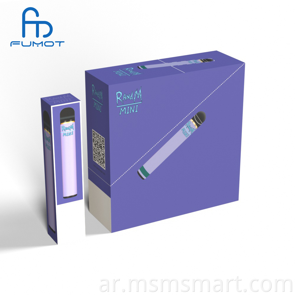 مصنع Fumot الأصلي RANDM Mini 10 color box يبيع مباشرة عام 2021